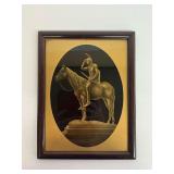 Framed Print of "The Scout" Sculpture