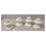 Four Handcarved Soapstone Candle Holders