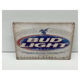 Bud Light Beer Bar Themed Metal Sign