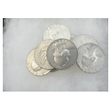 Ten Silver Pre-1965 Washington Quarters