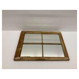 Four Pane Mirror Created from Vintage Window Pane