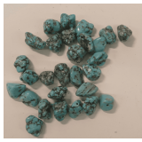 28 Turquoise Beads