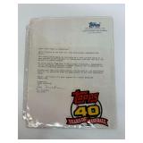 Topps 40th Anniversary Commemorative Patch