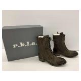 R.b.l.s. Lorena Brown Combat Boots…Women