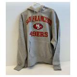 New San Francisco 49ers Gray Hooded Sweatshirt Size 2XL