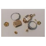 14K Gold Jewelry Includes Several Rings...total weight .335 troy oz.