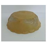 Dome Shaped Pale Yellow Glass Lamp Shade