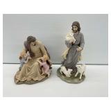 Two Porcelain Jesus Figurines