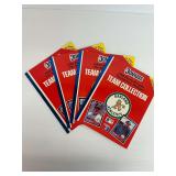 Four Donruss 1988 Puzzle and Cards Team Folders