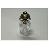 18K Gold Barbara Bixby Bee Design Size 9 Ring with Citine Stone