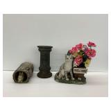 Three Decorative Garden Figures