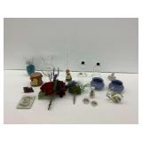 Vases, Glass Lamp Components, Planter, and Decorative Items