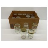 Clear Glass Canning Jars with Metal Rings