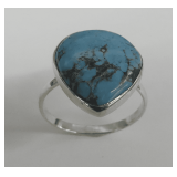Sterling Silver Ring with Turquoise  Stone… Size 11