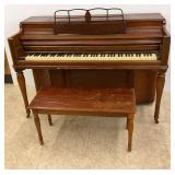 Kimball Consolette Piano with Matching Bench
