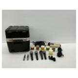 Microphones with Windscreens, Cables, and Storage Case