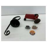 Slik Toys Tractor, Decorative Bell, and Other Items