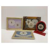 Handmade Crocheted Doilies Framed as "Grandma Chic" Art