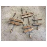 Four Wood Hand Screw Clamps ... 2 are 16', 2 are 11'