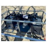 Unused 2026 Skid Steer Grapple Bucket Attachment