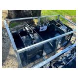 Unused 2026 Skid Steer Grapple Bucket Attachment