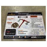 Unused LandHonor 9200LB Ratchet Binders & 3/8" G70 Chains (Total QTY of 15)