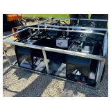 Unused 2026 Skid Steer Grapple Bucket Attachment