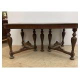 Wooden Dining Table with Seven Legs