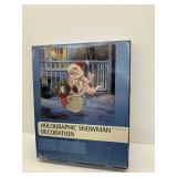Holographic Snowman Decoration in Box