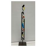 Fused Glass and Metal Sculpture