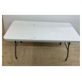 5 ft. Folding Table with Metal Frame