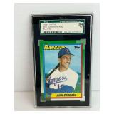 Juan Gonzalez Rookie Card 1990 Topps SGC graded baseball