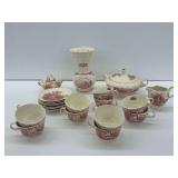 Johnson Brothers Old Britain Castles Pink Transferware Group