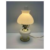 Milk Glass Hobnail Table Lamp…works