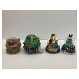 Four Disney Musical Snow Globes