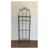 Wrought Iron Scrollwork Storage Rack