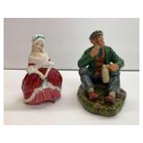 2 Royal Doulton Porcelain Figurines