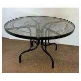 Sunbeam Round Glass Top Patio Table
