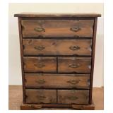 Wooden Five Drawer Chest