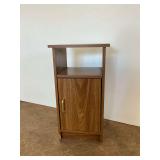 Wooden Side Table with Cabinet