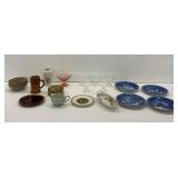 Ceramic, Porcelain, and Glass Tableware Assortment