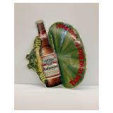 1995 Budweiser Frog Metal Sign