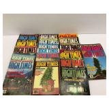 Group of High Times Magazines