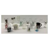 Various Glassware Items and Mugs