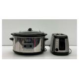 Bella Slow Cooker and Toaster...both power on