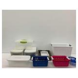 Plastic Storage Containers and Baskets