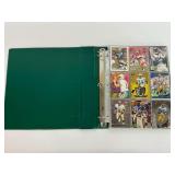 Football Trading Cards in Binder...11 Pages