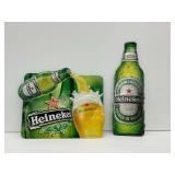 Two Heineken Embossed Metal Signs