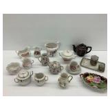 Porcelain and Ceramic Tea Service Group