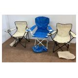 Three Folding Lawn Chairs